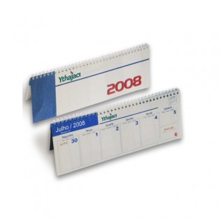 Calendário de Mesa 30x10cm Personalizado